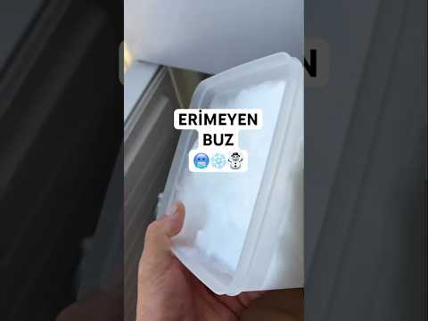 Erimeyen buz nasıl yapılır?